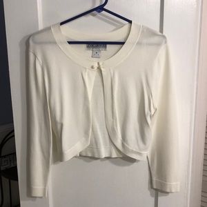 Cream crop sweater